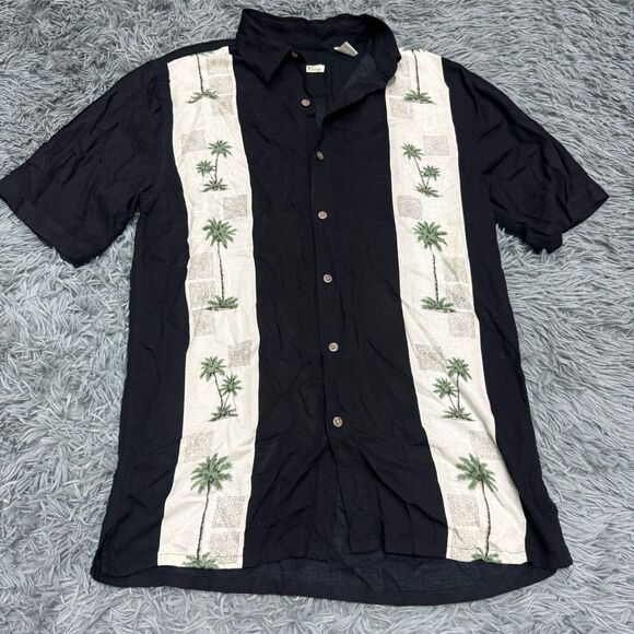 Batik Bay Hawaiian Button Front Short Sleeve Shirt Size Small - Picture 1 of 8